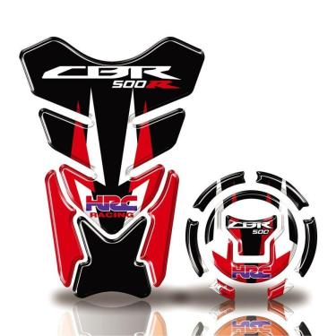 Imagem de Kit Protetor Tanque Adesivo Moto Honda Cbr 500 Acima 2018 Vermelho Vermelho