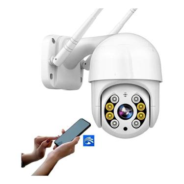 Imagem de Câmera De Segurança Wifi Ip Rotativa Visão Noturna Resistente A água