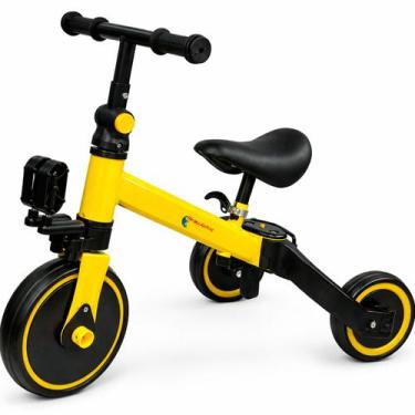 Imagem de Bicicleta Equilíbrio 3 Em 1 Balance Triciclo Amarelo Amarelo - Importw