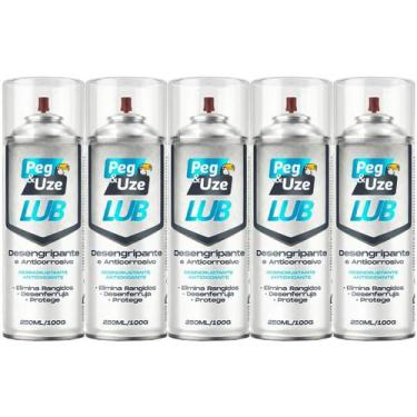 Imagem de Caixa 5 Latas Spray Desengripante Óleo Lubrificante Anticorrosivo 250m