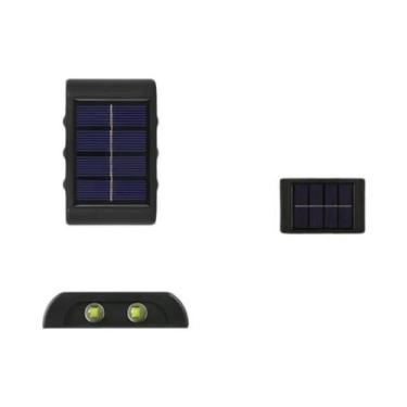 Imagem de Lâmpada Solar De Parede Externa À Prova d'Água Com 10/8/6/4 LEDs Para 
