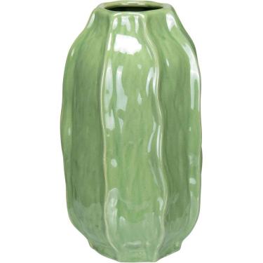 Imagem de VASO DECORATIVO ENFEITE CASA HOME&CO CERÂMICA 30x20x20cm VERDE