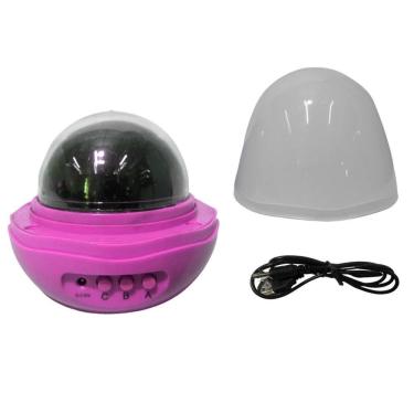 Imagem de Luminária Galáxia Lâmpada Céu Estrelas Criança Projetor Rosa