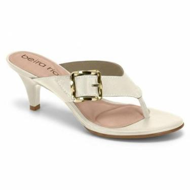 Imagem de Sandália Feminina Beira Rio Salto fino Médio Fivela Confortável Origin