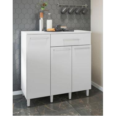 Imagem de Armário Balcão Gabinete Multiuso Com Tampo Sala Lavanderia Organizador