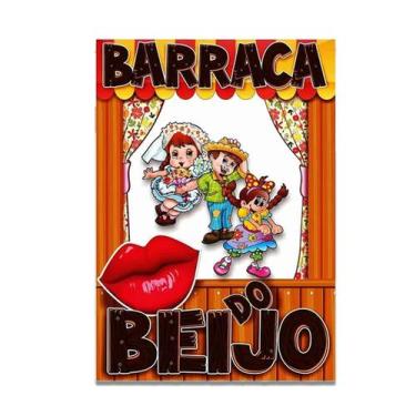 Imagem de Painel Barraca Do Beijo Festa Junina Decoração Retangular Arraiá - Fes
