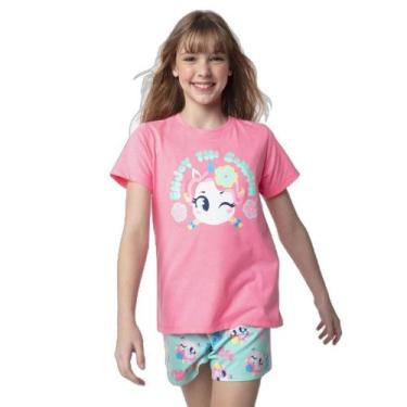Imagem de Pijama Manga Curta Menina Teen Unicórnio Aloha - Puket, 8
