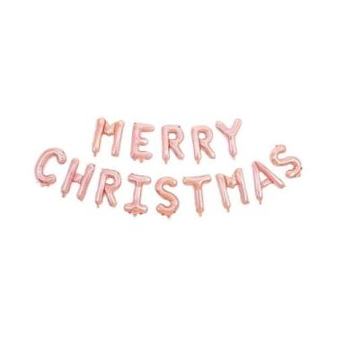 Imagem de 14 Peças De Decorações De Balões De Natal, Letras Penduradas, Ornament