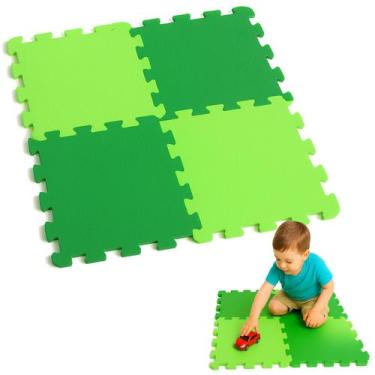 Imagem de Kit 4 Placas Tatame Eva Tapete Atividade Bebe Cores Conforto - Evamax,