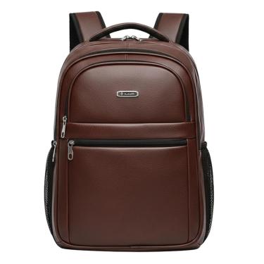 Imagem de Mochila Masculina Para Trabalho Faculdade Executiva Couro Resistente-Masculino