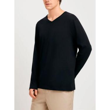 Imagem de Camiseta Manga Longa Hering 022D Masculina World Algodão T. P/EXG, XG,