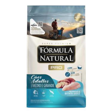 Imagem de Ração Fórmula Natural Pró Cães Adultos Porte Médio e Grande Sabor Fran