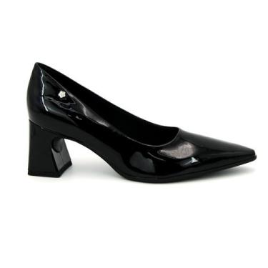 Imagem de Sapato Original Piccadilly 767001 Salto Quadrado Moda Formal Feminino,