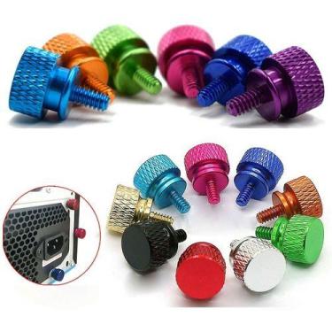 Imagem de Kit C/ 5 Parafusos Coloridos Para Gabinete Gamer - - Draconis, Laranja