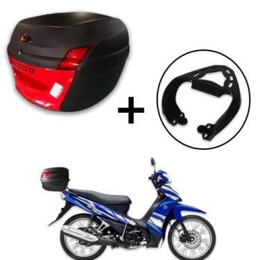 Imagem de Baú 34 litros Awa Proos com Bagageiro para CRYPTON 115 2010-2023, Verm