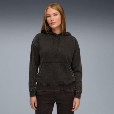 Imagem de Moletom Puma Com Capuz Essentials Elevated Relaxed Wash Feminino-Feminino
