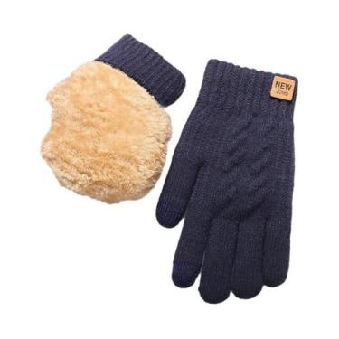 Imagem de Luvas De Lã Térmicas De Dedo Inteiro Para Homens E Mulheres, Quentes P