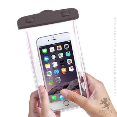 Imagem de Kit 2 Capa Case Celular Protetora Prova D'água Mergulho Praia - berto 