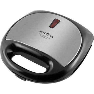 Imagem de Sanduicheira e Grill Britania Crome Inox Preto/Prata - 220V-50HZ/60HZ,