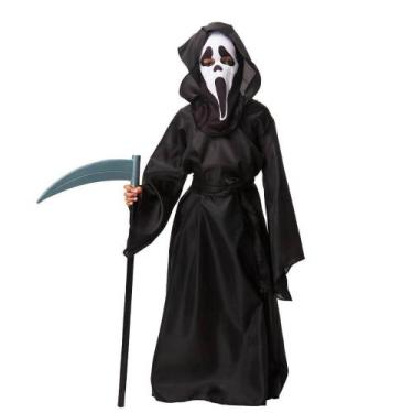 Imagem de Fantasia Halloween Morte Infantil Com Máscara do Panico - Fantasias Ca