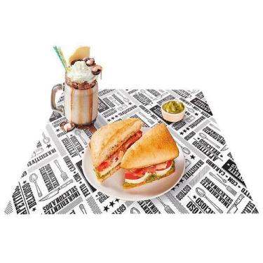 Imagem de Jogo Americano Preto e Branco - 50 unidades - Food Service Festcolor -