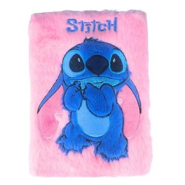 Imagem de Caderno de Recados Pautado Pequeno Personagem Disney Stitch Pelúcia 72