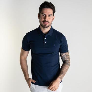Imagem de Camisa Polo Reserva Monocromática Azul Marinho, G