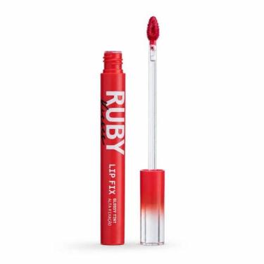 Imagem de Lip Fix Ruby Kisses Glossy Tint Alta Fixação Cherry Kiss Lgt06bb - KIS
