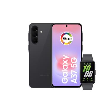 Imagem de Smartphone Samsung Galaxy A37 5G Tela 6.7" 256GB Preto + Galaxy Fit 3 Grafite