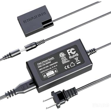 Imagem de F1TP Adaptador de alimentação CA para bateria falsa Canon R50 ACK-E18, bateria falsa LP-E17, acoplador DC DR-E18 para Canon EOS Rebel R100 RP R8 T7i SL2 SL3 R10 T8i 77D 200D 250D T6i T6s 750D 760D 8i