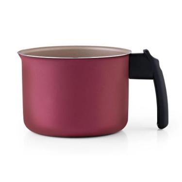 Imagem de Caneco Fervedor Leiteira antiaderente 1,6L 14cm Panelux, Cereja