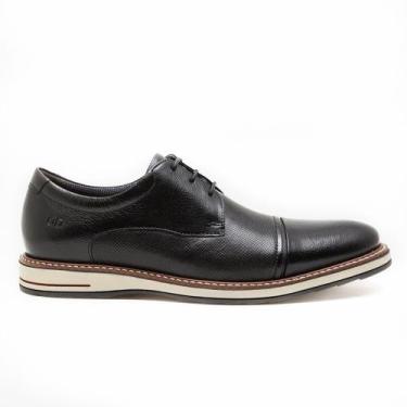 Imagem de Sapato Democrata Metropolitan Oliver Casual em Couro 273202, Preto, 42