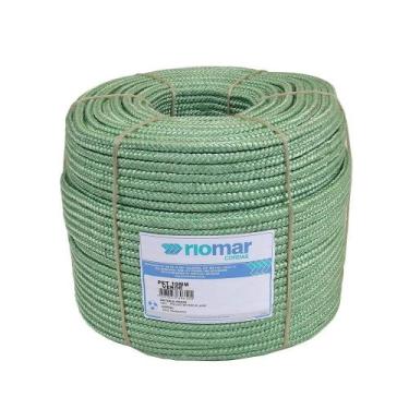Imagem de Corda Riomar Pet Trançada Verde Tipo Seda 10mm x 225m 15Kg