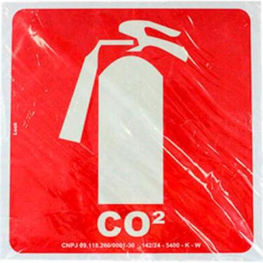 Imagem de Look Placa Sinal.20X20 Lum.Extintor C02