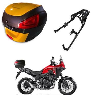 Imagem de Baú Bauleto 29l com Suporte com Baú Superior Nx 500 2026 - AWA, Dourad