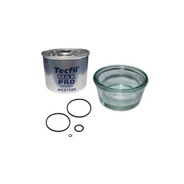 Imagem de Kit Filtro Combustível + Copo De Vidro D10-d20-d40-d60 - TECFIL