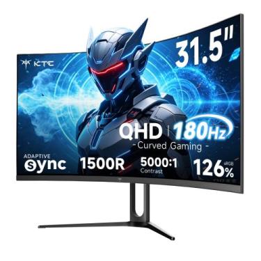 Imagem de Monitor Gamer KTC 81cm 180Hz QHD Curvo H32S5