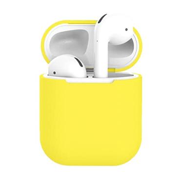 Imagem de Case Capa Protetora Silicone Compatível com AirPods (Amarela)