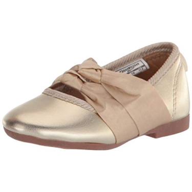 Imagem de OshKosh B'Gosh Sapatilha feminina Divya Ballet, Dourado, 17