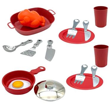 Imagem de Brinquedo Frango Assado Cozinha Master Kids Vermelho Familia