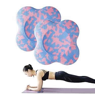 Imagem de JADE KIT 2 joelheiras de ioga antiderrapantes para mulheres e homens, joelheiras de ioga para proteger joelhos, cotovelos, pulsos e mãos