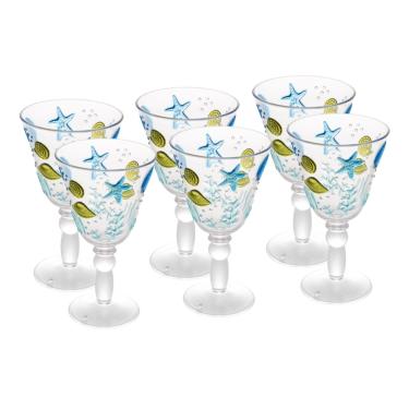 Imagem de Conjunto 6 Taças de Acrílico Ocean 420ml Wolff