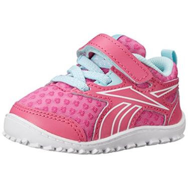 Imagem de Reebok Ventureflex Stride III Tênis de corrida (infantil), Rosa carregado/brisa fria/branco, 8 Toddler