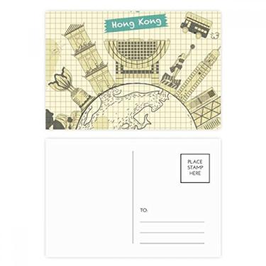 Imagem de Hong Kong Traditional Place China conjunto de cartão postal aniversário correio cartão de agradecimento