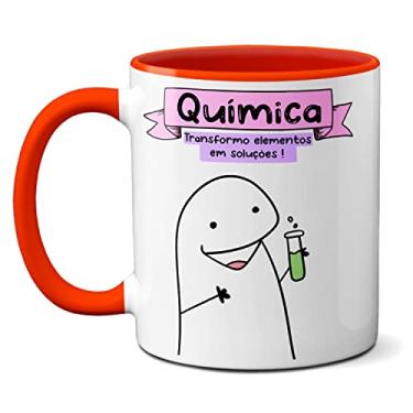Imagem de Caneca Química Transformando Elementos Em Soluções Presente (Vermelha)