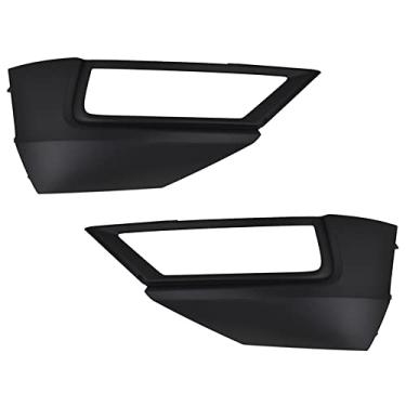 Imagem de JESYMBX Para Volkswagen VW Tiguan L 2017 2018 2019 Par de capas de farol de neblina para para-choque dianteiro