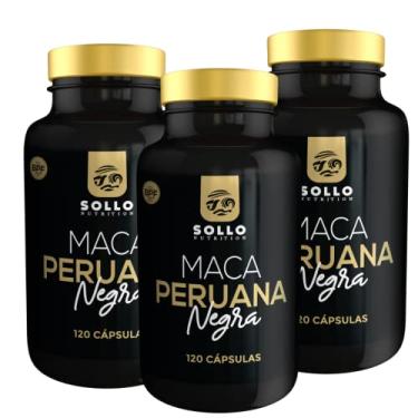Imagem de Kit 3x Maca Negra 120 Cápsulas