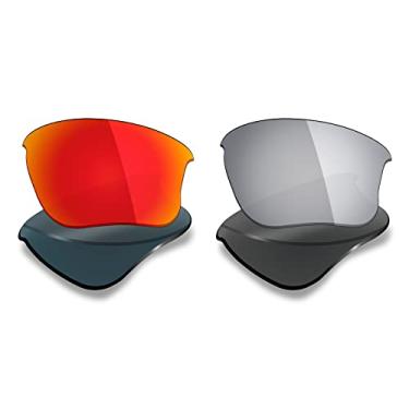 Imagem de 2 pares de lentes polarizadas de substituição da Mryok para óculos de sol Oakley Flak Jacket XLJ – Opções