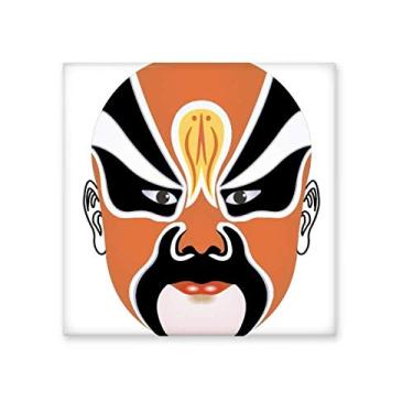 Imagem de Peking Cabeça de Ópera Colorida Fenghuangerqiao Decalque de Cerâmica Brilhante Pedra Adorna de Tijolos Vitrificados