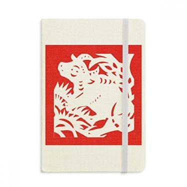 Imagem de Caderno de papel com estampa de animal de boi e zodíaco chinês, capa dura oficial, diário clássico